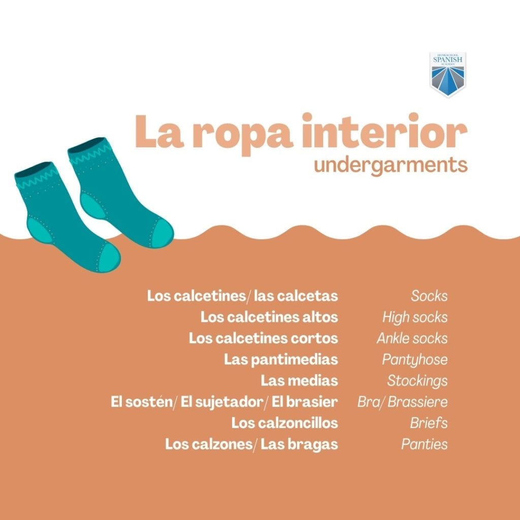 World's Best Guide to Clothes & Fashion Vocabulary in Spanish with Example  Sentences