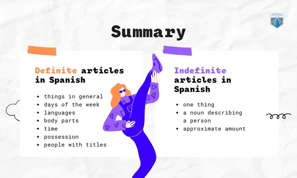 Guide To Definite and Indefinite Articles in Spanish