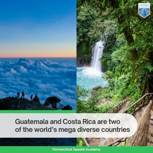 Guatemala and Costa Rica are two of the world’s megadiverse countries 